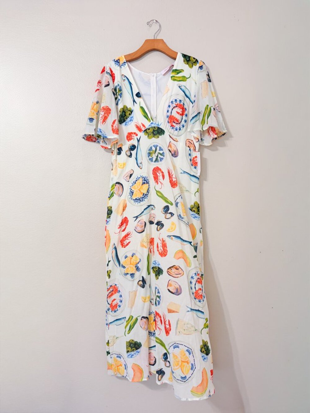 Lisa Says Gah Tapas Ivory Midi Grace Dress - Picture 3 of 7